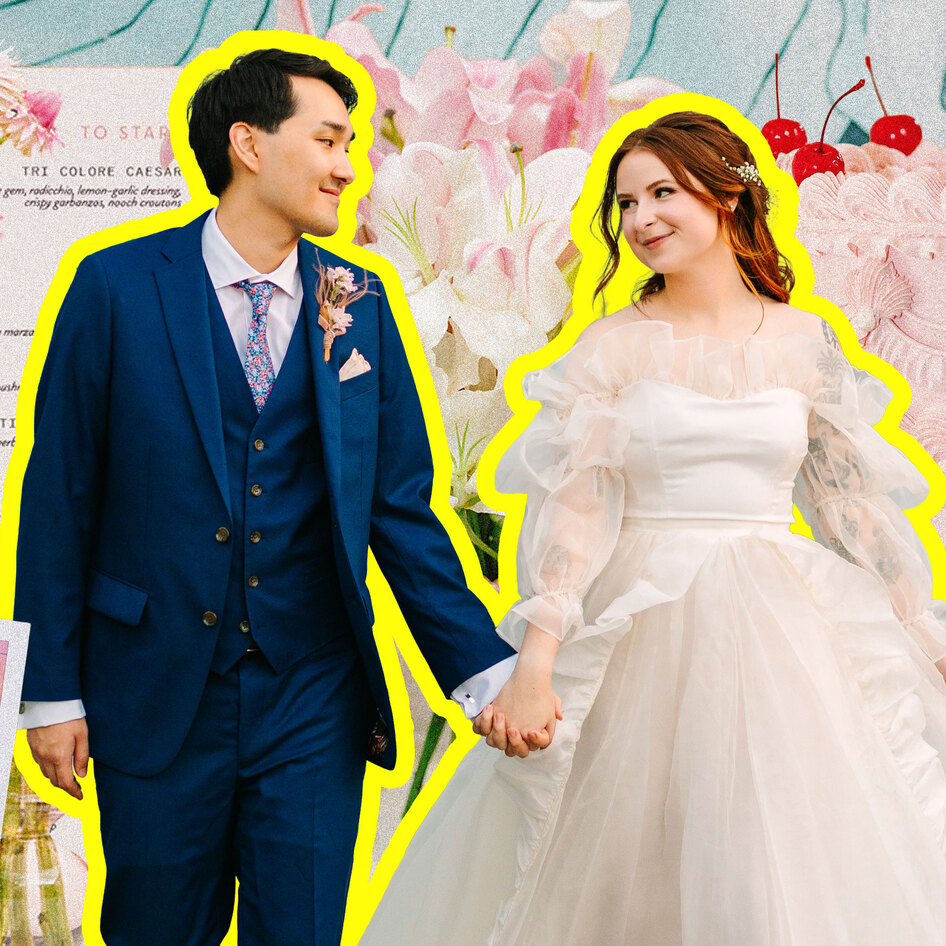 How Two LA Sweethearts Turned Their Love Story Into a Dreamy Wes Anderson Wedding