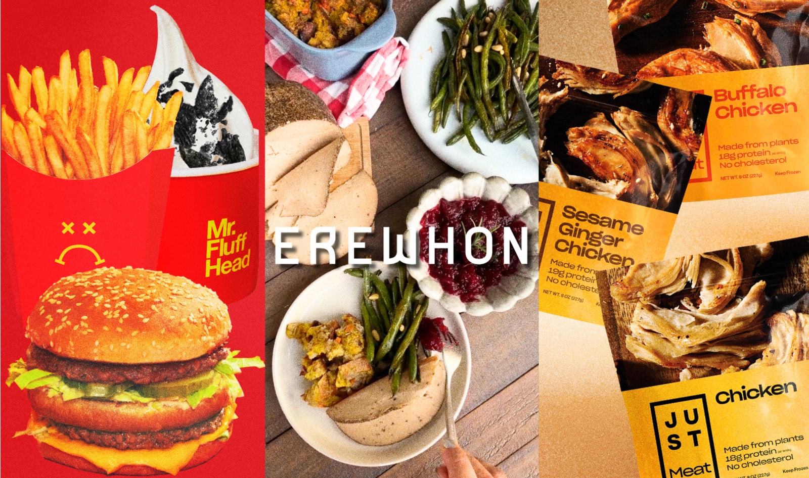 This Week’s Food News: Full-Size Mycelium Holiday Roasts Hit Erewhon, The Vegan McDonald’s Opens in a New City, and Eat Just’s New Chicken Launches Nationwide