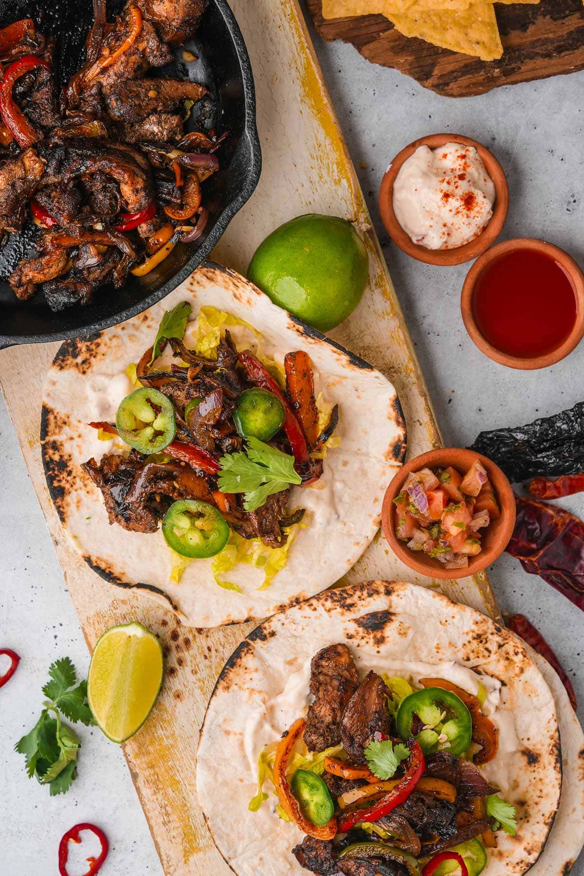 Vegan Fajitas with Lion’s Mane Mushrooms