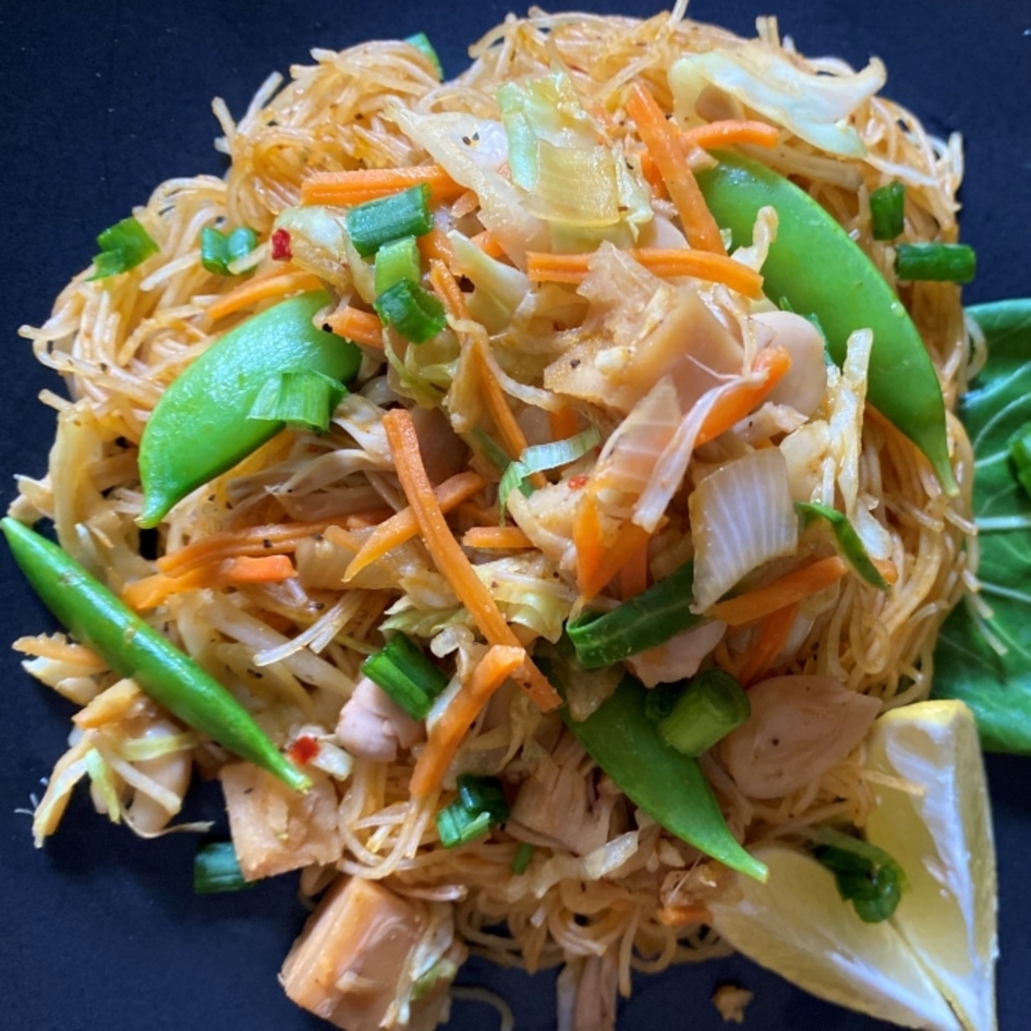 Vegan Jackfruit Pancit Noodles