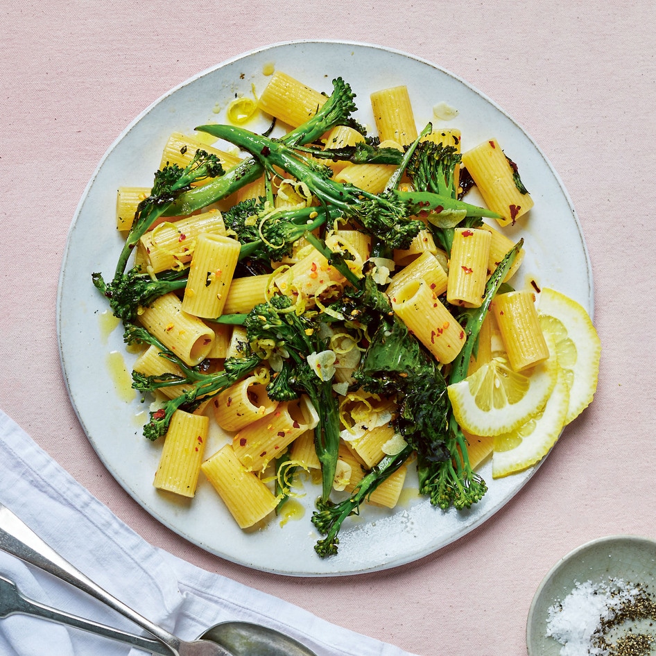 Roasted Lemony Broccoli Rigatoni