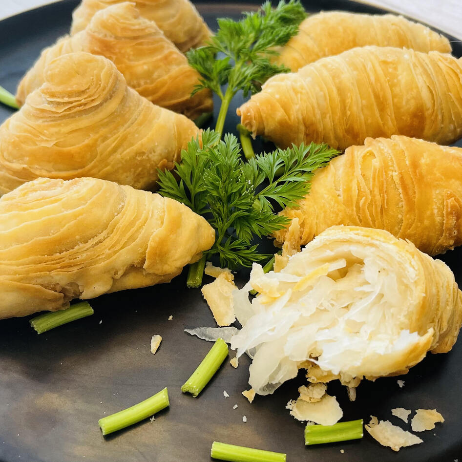 Plant-Based Chinese Turnip Dim Sum Pastry