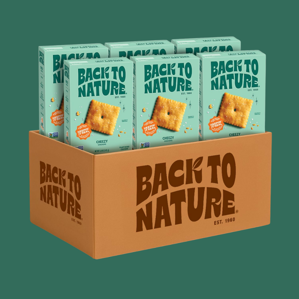 Back To Nature Cheddalicious Cheese Flavored Crackers