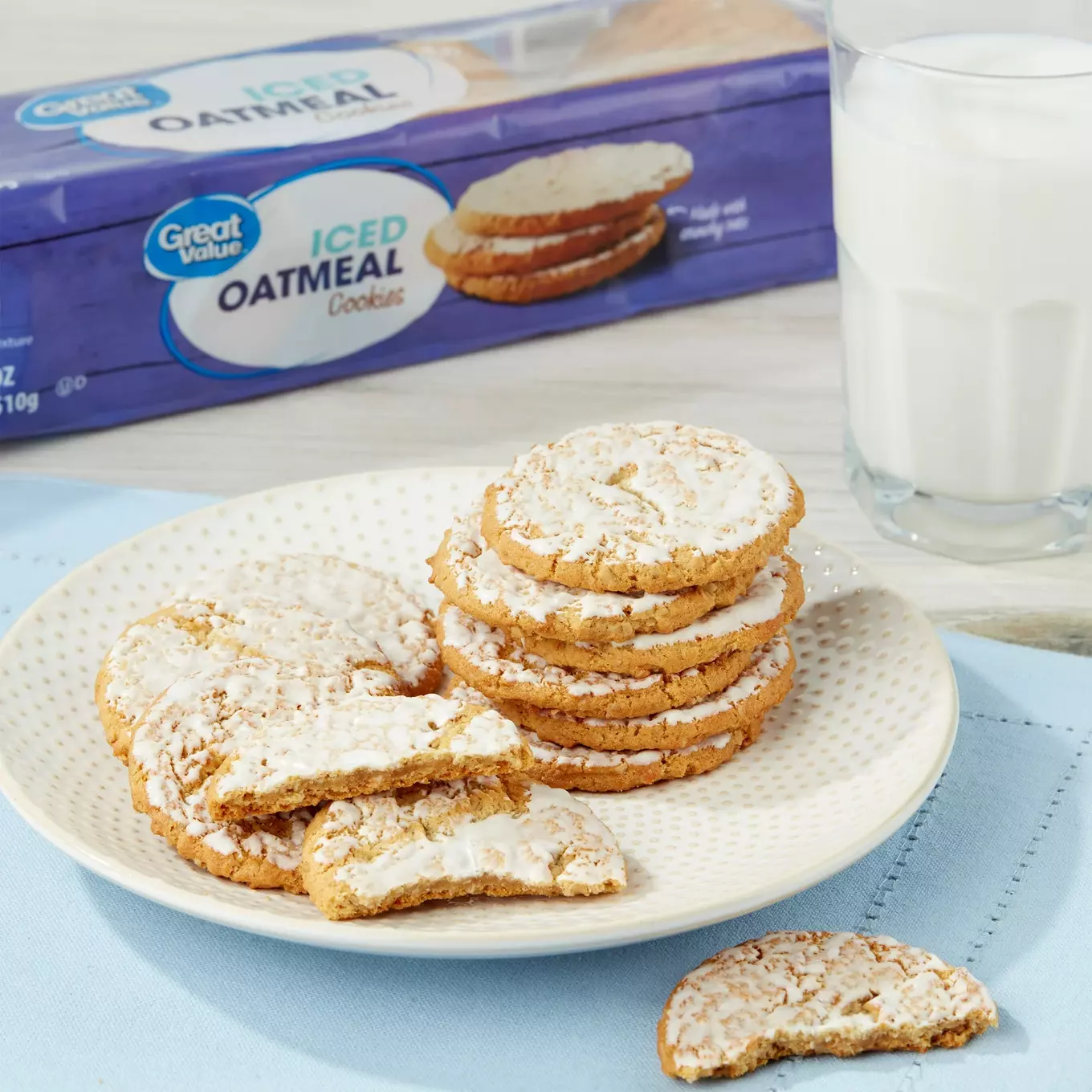 Great Value Iced Oatmeal Cookies