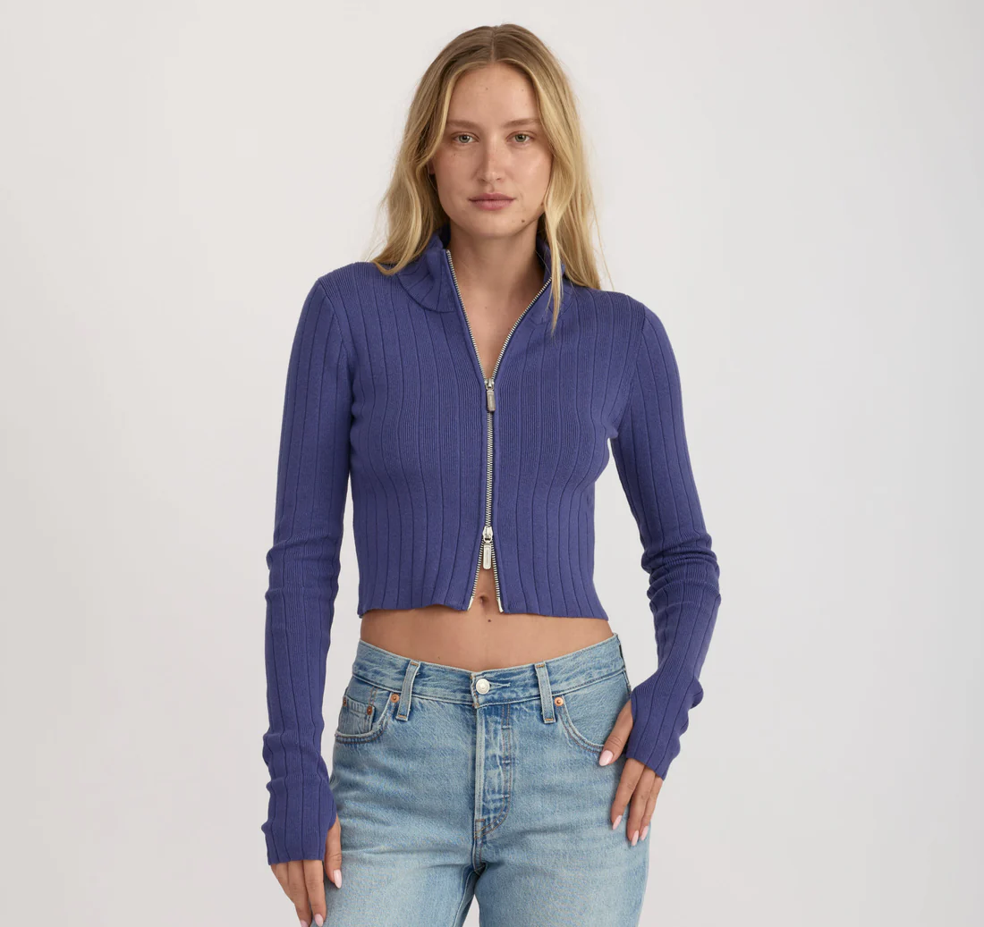 Organic Basics Soft Knit Rib Track Jacket